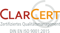 Logo: ClarCert - Zertifiziertes Qualitätsmanagement