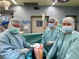 Knie OP Keramik